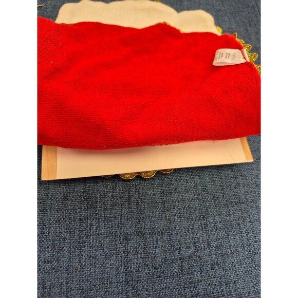 Modern Baby Holiday Bibs Set Of 2 My First Christmas Red & White Gold Star Desig - Picture 4 of 4